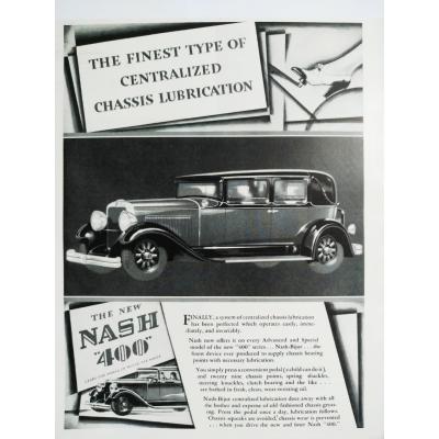 The finest type of centralized chassis lubrication - The new Nash 400 / Dergi, gazete reklamı - Efemera