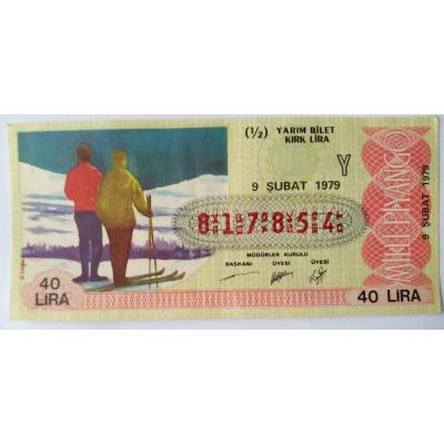 9 Şubat 1979 / Yarım bilet - Piyango biletleri