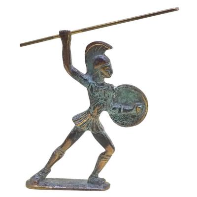 Bronz görünümlü, pirinç Roma'lı asker
