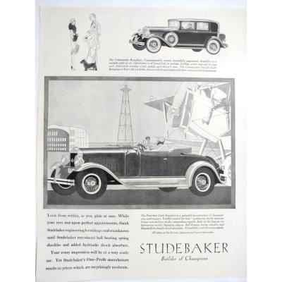 Look from within, as you... Studebaker Builder of Champions / Dergi, gazete reklamı - Efemera