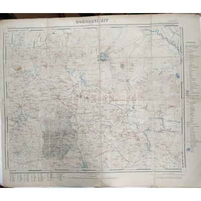 Doğubayazıt Erivan 1946 tarihli bez harita
