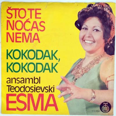 Sto nocas nema - Kokodak / Ansambl Teodosievski Esma (Esma RECEBOVA)  - PLAK KAPAĞI