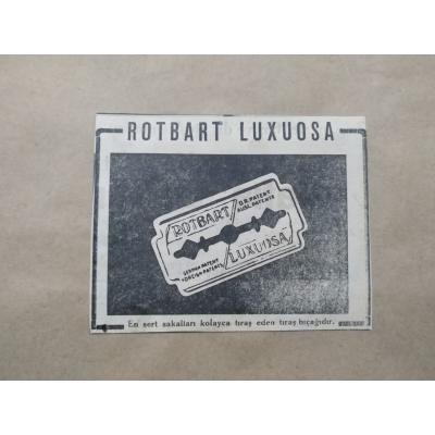 Rotbart Luxuosa Traş bıçağı / Dergi reklamı - Efemera