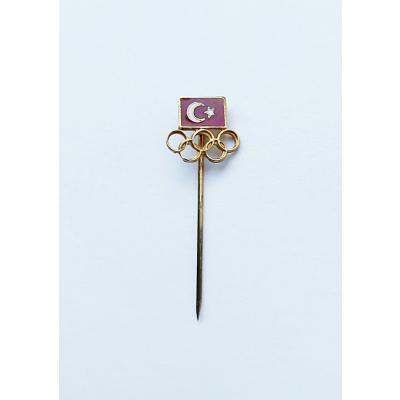 Türk bayraklı Olimpiyat  - Mineli rozet