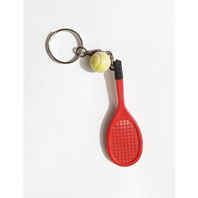 Tenis raketi ve topu - Aynalı anahtarlık