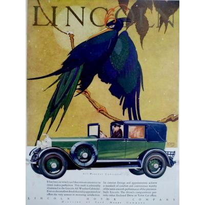 Lincoln All weather Cabriolet  / Dergi, gazete reklamı - Efemera