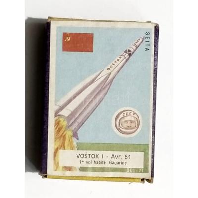 Vostok 1 Avr. 61 Gagarine, match - Sovyetler Birliği dönemi kibrit