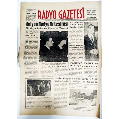 21 Ekim 1959 tarihli Radyo gazetesi / Gazete