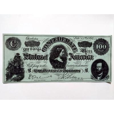 One Hundred Dollars - States Confederate America / Şaka - Reklam Parası