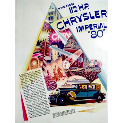 The new 112 H.P. Chrysler Imperial 80  / Dergi, gazete reklamı - Efemera