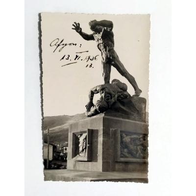 Afyon heykel 1936 / Fotokart 