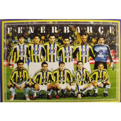 Fenerbahçe Futbol Takımı Kartpostal - 2  / Fenerbahçe Futbolcu Kartları 