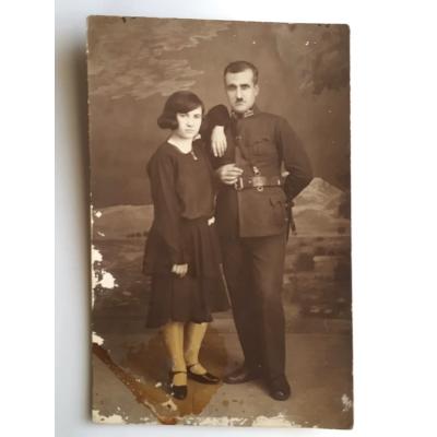 Subay ve eşi - Kayseri hatırası 1930 / Fotoğraf
