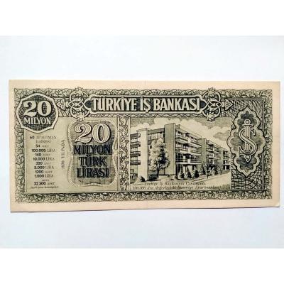 Türkiye İş Bankası - 20 Milyon Türk Lirası / Şaka - Reklam Parası