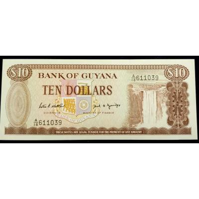 Bank of Guyana Ten Dollars / Guyana 10 Dolar - Nümismatik