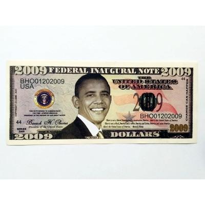 2009 Dollars Federal Inagural Note - B. OBAMA / Şaka - Reklam Parası