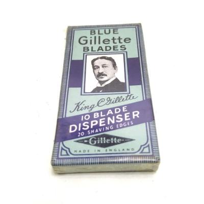 Blue Gilette Blades / 10 blades dispenser - Ambalajında bir kutu Jilet