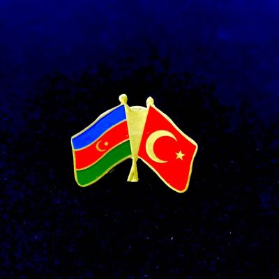 Türkiye Azerbaycan / Bayraklı Rozet