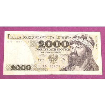 2000 Zlotych Polska / Polonya 1979  - Nümismatik