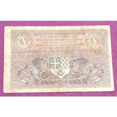 Yugoslavya Krallığı 1/2 Dinar 1919 - Nümismatik
