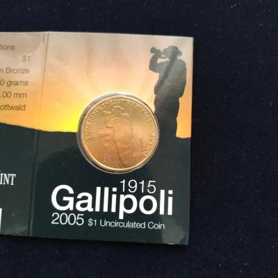 1915 Gallipoli 2005 / $ 1 Uncirculated Coin - Hatıra Para