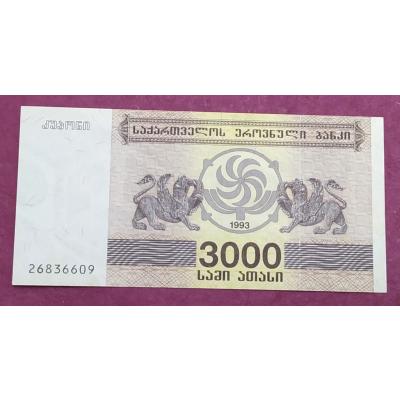 1993 Gürcistan 3000 Lari - Nümismatik