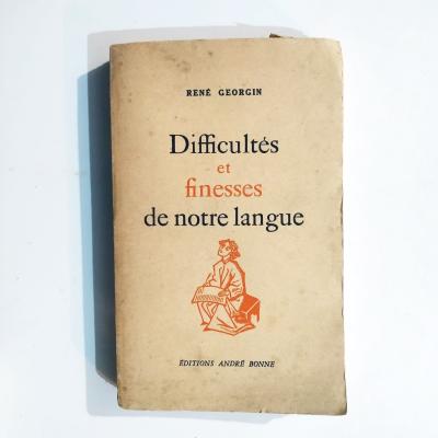 Difficultes Et Finesses De Notre Langue - Rene Georgın / Kitap