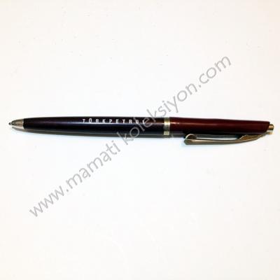 Türkpetrol kahverengi kalem Promosyon Firma kalemleri, Tükenmez kalem Eski kalem