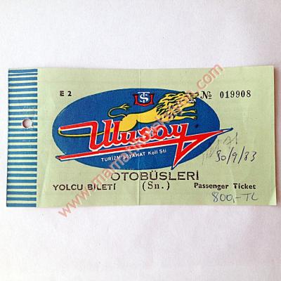 Ulusoy Turizm - Samsun - Otobüs bileti Eski Otobüs biletleri E 2 - Efemera