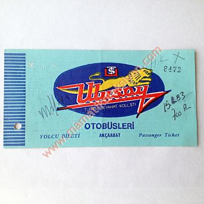 Ulusoy Turizm Seyahat - Akçaabat - Otobüs bileti Eski Otobüs biletleri - Efemera