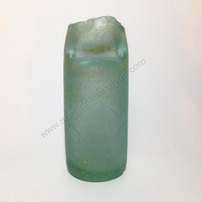 Kabartma Aİ yazılı eski gazoz şişesi