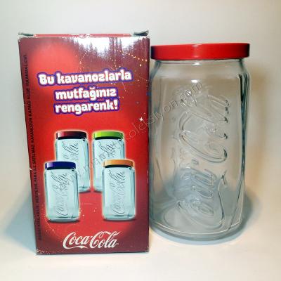 Coca cola - Kırmızı kapaklı kutulu kavanoz