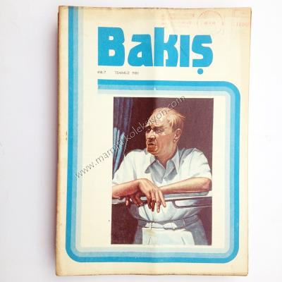 Bakış aylık kültür dergisi Atatürk kapaklı Sayı : 498 - Temmuz 1985 - Kitap