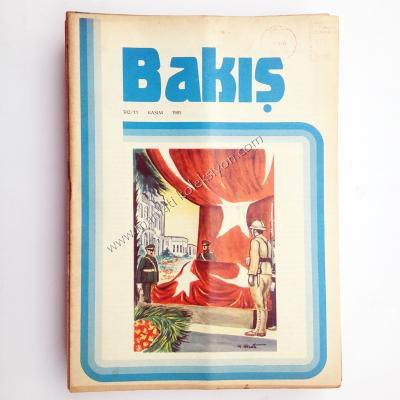 Bakış aylık kültür dergisi Dolmabahçe Atatürk naaşlı kapaklı Sayı : 502- Kasım 1985 - Kitap
