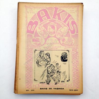 Bakış Fikir ve Pedagojiye ait Seçme Yazılar Mecmuası Anneler günü kapaklı Sayı : 245 Mayıs 1964 - Kitap