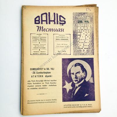 Bakış mecmuası Atatürk kapaklı Sayı : 351 - Mart 1973 - Kitap
