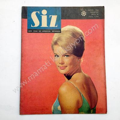 Hülya KOÇYİĞİT, Siz dergisi, 9 Mayıs 1966, Sayı: 14 Kuaför ÖZENİR, Üsküdar, Sezer SEZİN, Tarhan koleji - Kitap