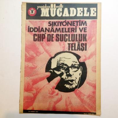 Yeniden Milli Mücadele dergisi - Sayı:110 Siyasi dergiler,  Sıkıyönetim iddianameleri 7 - 13 Mart 1972 - Kitap