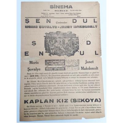 Sinema mecmuası 3 Mart 1936 Bursa zevk sineması, Sinema Efemeraları - Efemera