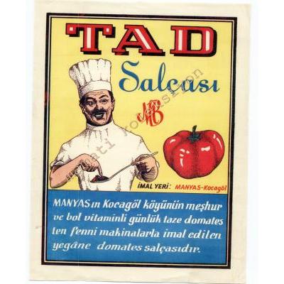 Tad Salçası - Manyas, Kocagöl / Etiket  20x27 - Efemera
