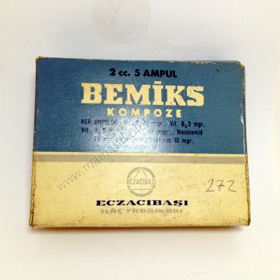 Bemiks Kompoze - İlaç kutusu İlaç Şişe ve Kutuları Eczacıbaşı İlaç Fabrikası