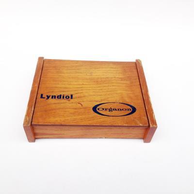 Lyndiol Organon kapaklı ahşap kutu