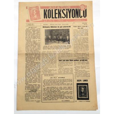 Amatör Koleksiyoncu Aylık Pul Gazetesi, 1951 tarihli Filateli Toplam 12 sayı - Efemera