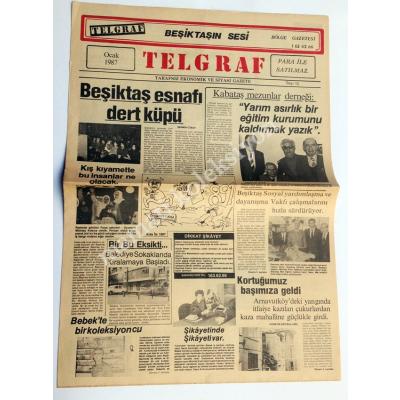BEŞİKTAŞ, Telgraf gazetesi, Ocak 1987 - Sayı:10 - Efemera