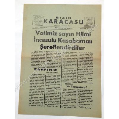 Bizim Karacasu gazetesi, 17.1960, Sayı:14 Nazilli - Efemera