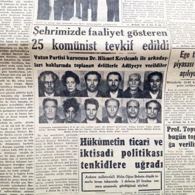 Cumhuriyet gazetesi, 26.1.1958 - Hikmet KIVILCIMLI haberli - Efemera