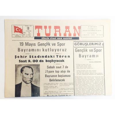 Elazığ Turan gazetesi, 19 Mayıs 1983 19 Mayıs - Efemera