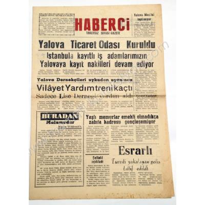 Haberci tarafsız siyasi gazete, 10 Şubat 1968 Yalova - Efemera