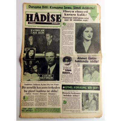 Hadise aynası gazetesi, Florya cinayeti  30 Temmuz 1955  