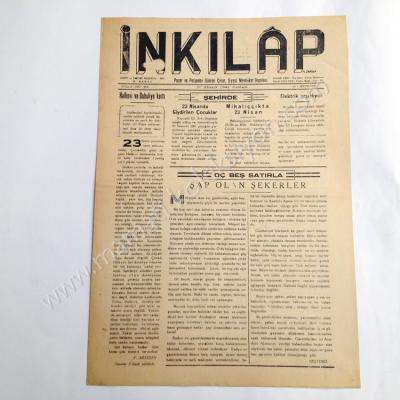 İnkılap gazetesi, 27 Nisan 1941 Eskişehir - Efemera